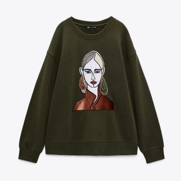 New Zara Embordied Sweater - 1165/569 - Picture 1 of 3